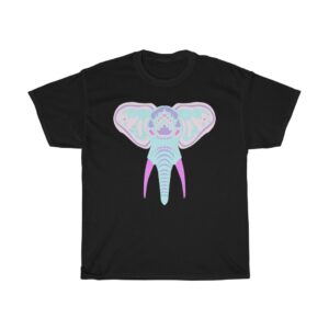 Unisex Heavy Cotton Tee - Elephant_Pastel