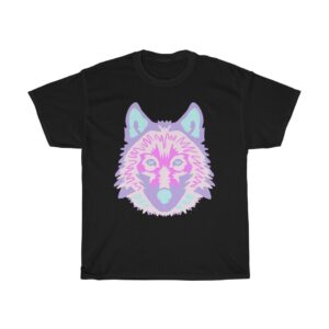 Unisex Heavy Cotton Tee - Wolf_Pastel