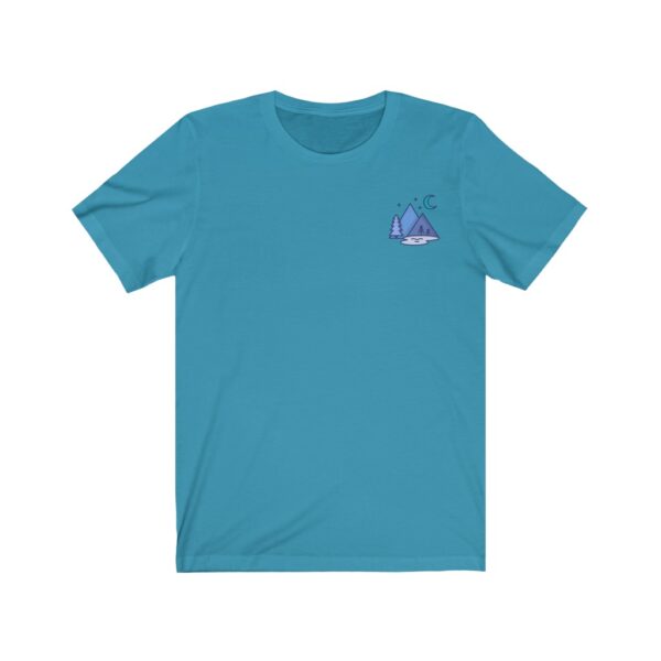 Unisex Jersey Short Sleeve Tee - Indigo Forest - Image 12