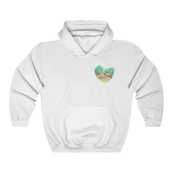 Heavy Blend™ Hooded Sweatshirt - Happy Place III (SM LOGO) - Image 2