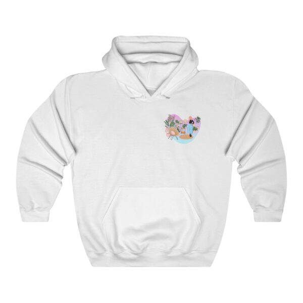 Heavy Blend™ Hooded Sweatshirt - Happy Place II (SM LOGO) - Image 2