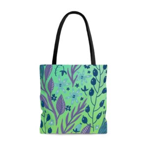 Tote Bag - Berry Leafy Pattern