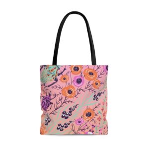 Tote Bag - Weevil Insect Pattern Pink/Orange
