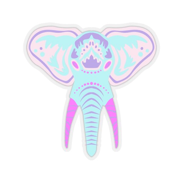 Kiss-Cut Stickers- Elephant Face Pastel - Image 4