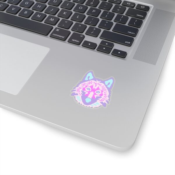 Kiss-Cut Stickers - Wolf Face Pastel - Image 5