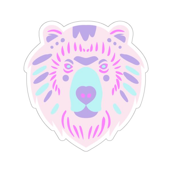 Kiss-Cut Stickers- Bear Face Pastel - Image 2