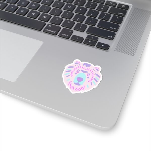 Kiss-Cut Stickers- Bear Face Pastel