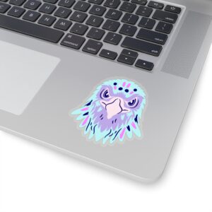 Kiss-Cut Stickers- Eagle Face Pastel