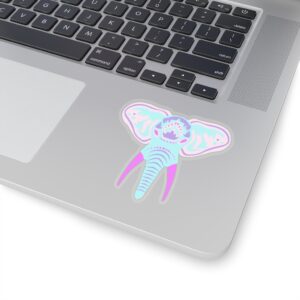 Kiss-Cut Stickers- Elephant Face Pastel