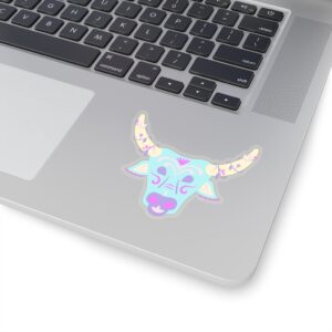 Kiss-Cut Stickers - Bull Face Pastel