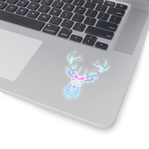 Kiss-Cut Stickers- Deer Face Pastel
