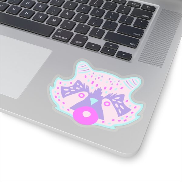 Kiss-Cut Stickers- Racoon Face Pastel - Image 14