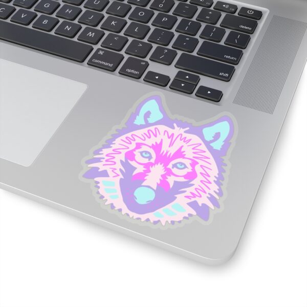 Kiss-Cut Stickers - Wolf Face Pastel - Image 14