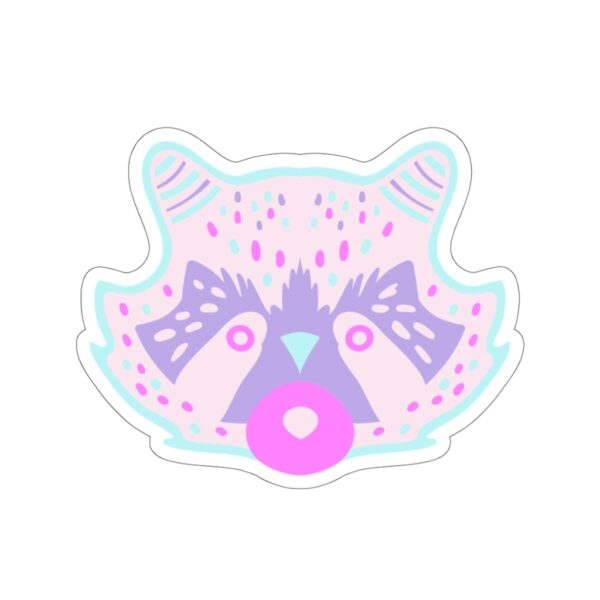 Kiss-Cut Stickers- Racoon Face Pastel - Image 16