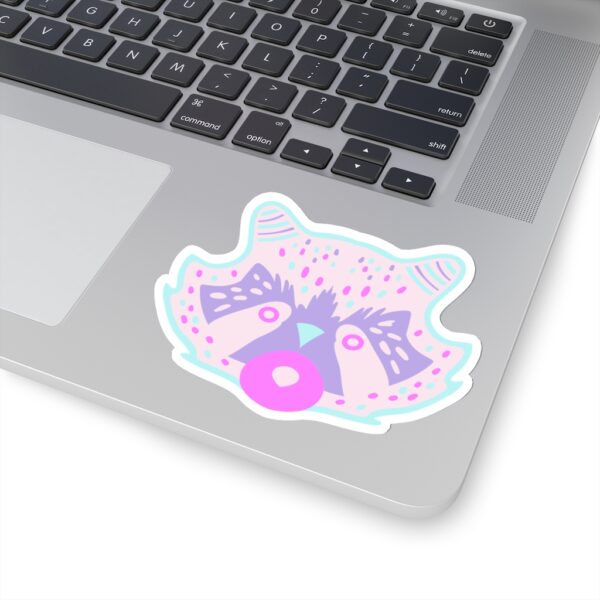 Kiss-Cut Stickers- Racoon Face Pastel - Image 17