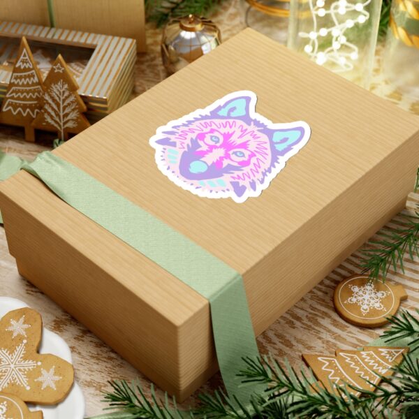 Kiss-Cut Stickers - Wolf Face Pastel - Image 18