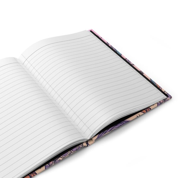 Hardcover Journal Matte - Bird Pattern Pink/Orange - Image 5