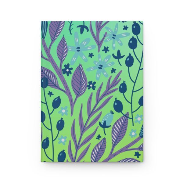 Hardcover Journal Matte - Berry Leafy Pattern - Image 2