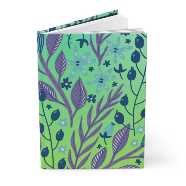 Hardcover Journal Matte - Berry Leafy Pattern - Image 4