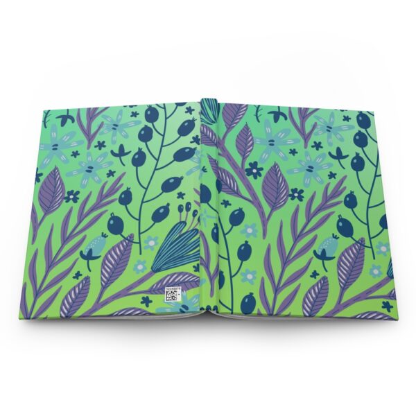 Hardcover Journal Matte - Berry Leafy Pattern - Image 6
