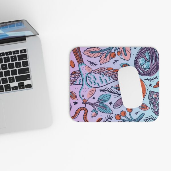 Mouse Pad  - Bird Pattern Blue/Purple - Image 4