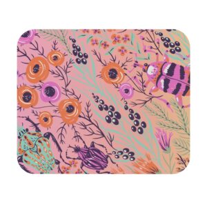 Mouse Pad - Weevil Insect Pattern Pink/Orange