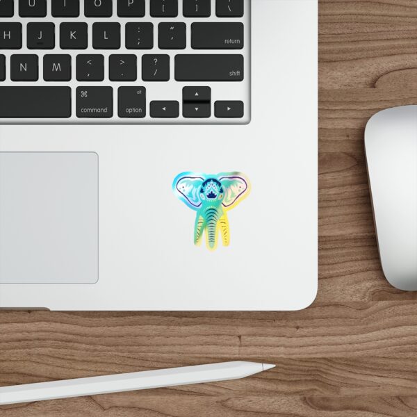 Holographic Die-cut Sticker Elephant Face - Image 7