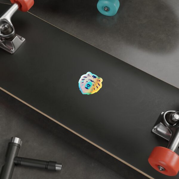 Holographic Die-cut Stickers Bear Face - Image 3