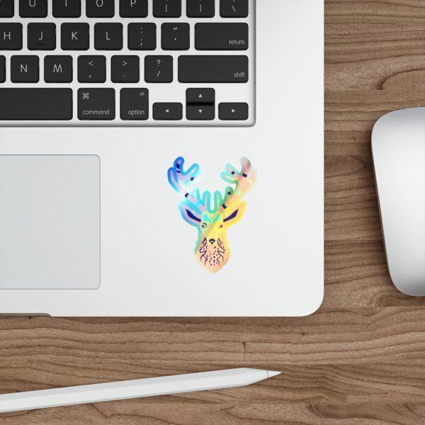 Holographic Die-cut Stickers Deer Face - Image 10
