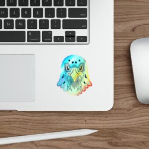 Holographic Die-cut Sticker Eagle Face