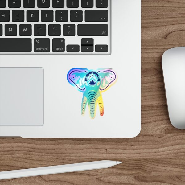 Holographic Die-cut Sticker Elephant Face - Image 11