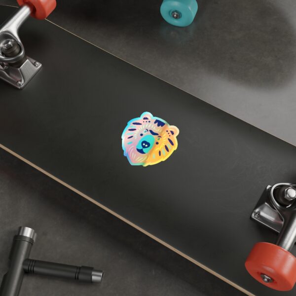 Holographic Die-cut Stickers Bear Face - Image 6