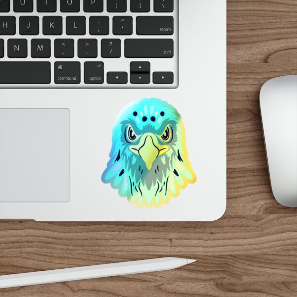 Holographic Die-cut Sticker Eagle Face - Image 11