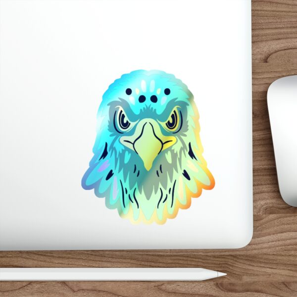 Holographic Die-cut Sticker Eagle Face - Image 15