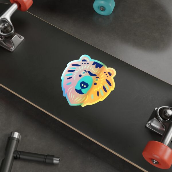 Holographic Die-cut Stickers Bear Face - Image 14