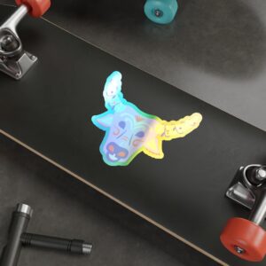 Holographic Die-cut Stickers - Bull Face