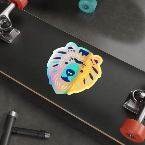 Holographic Die-cut Stickers Bear Face - Image 17
