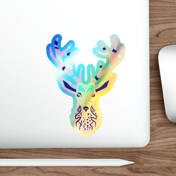 Holographic Die-cut Stickers Deer Face - Image 18