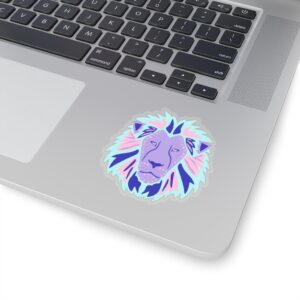 Kiss-Cut Stickers - Lion Face Pastel