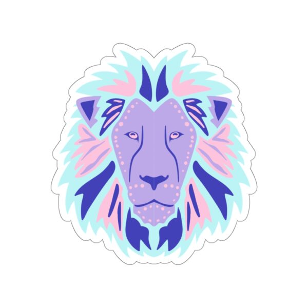 Kiss-Cut Stickers - Lion Face Pastel - Image 16