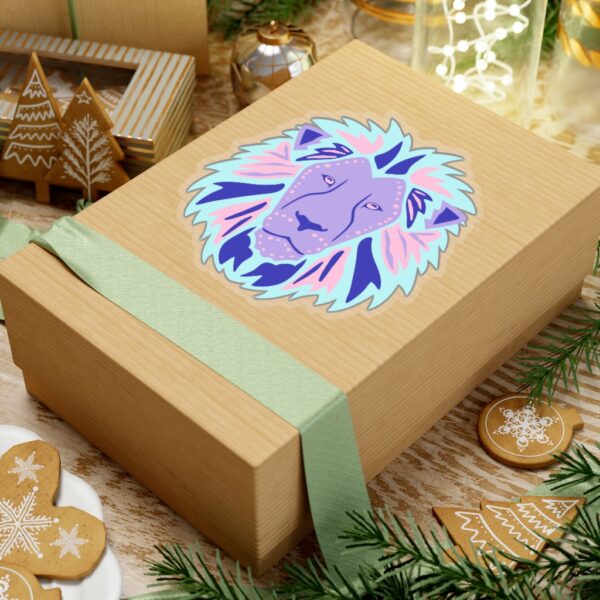 Kiss-Cut Stickers - Lion Face Pastel - Image 21