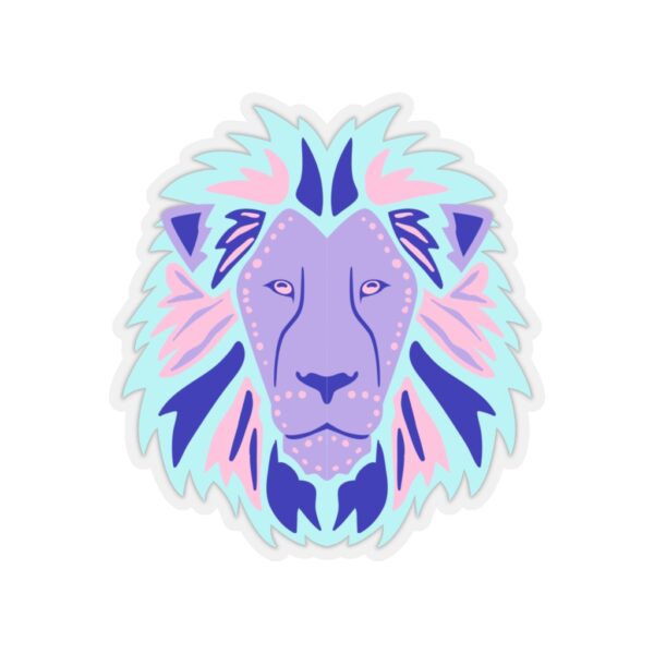 Kiss-Cut Stickers - Lion Face Pastel - Image 19