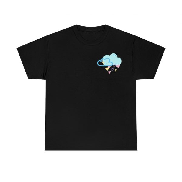 Raining Hearts Mist (unisex tee/heavy cotton) - Image 2