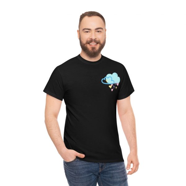 Raining Hearts Mist (unisex tee/heavy cotton) - Image 4