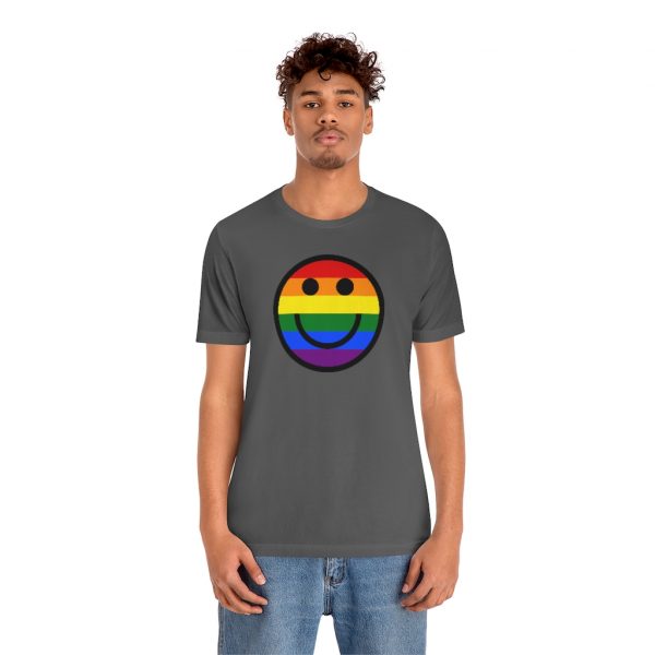 Rainbow Smile Solid (unisex tee/lightweight) - Image 12