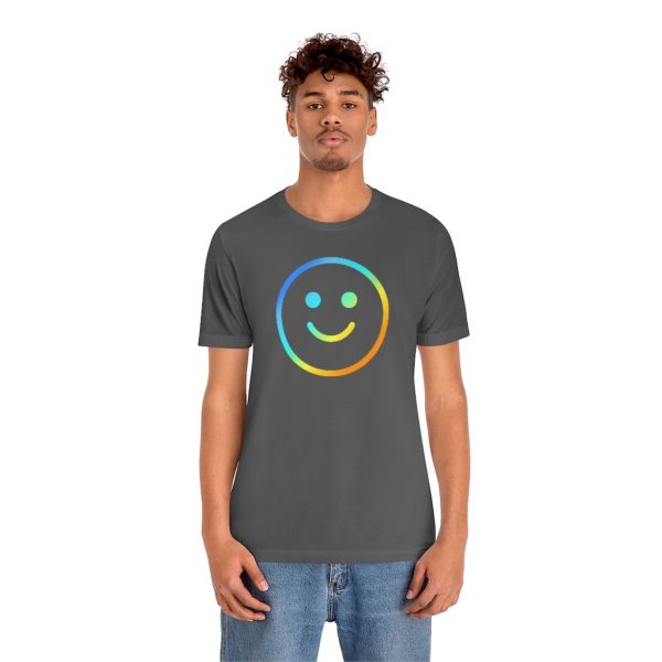 Rainbow Smile Outline (unisex tee/lightweight) - Image 12