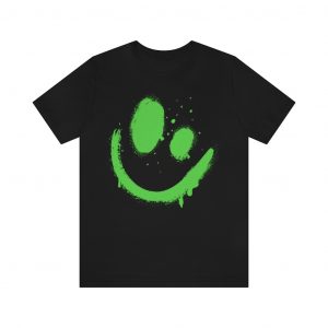 Smile Graffiti Green (unisex tee/lightweight)