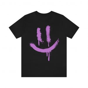 Smile Graffiti Purple (unisex tee/lightweight)