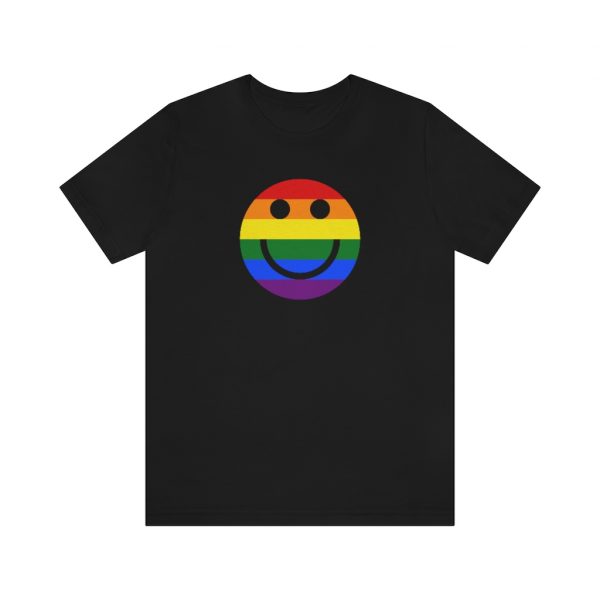 Rainbow Smile Solid (unisex tee/lightweight) - Image 7