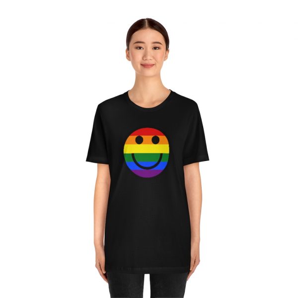 Rainbow Smile Solid (unisex tee/lightweight) - Image 8